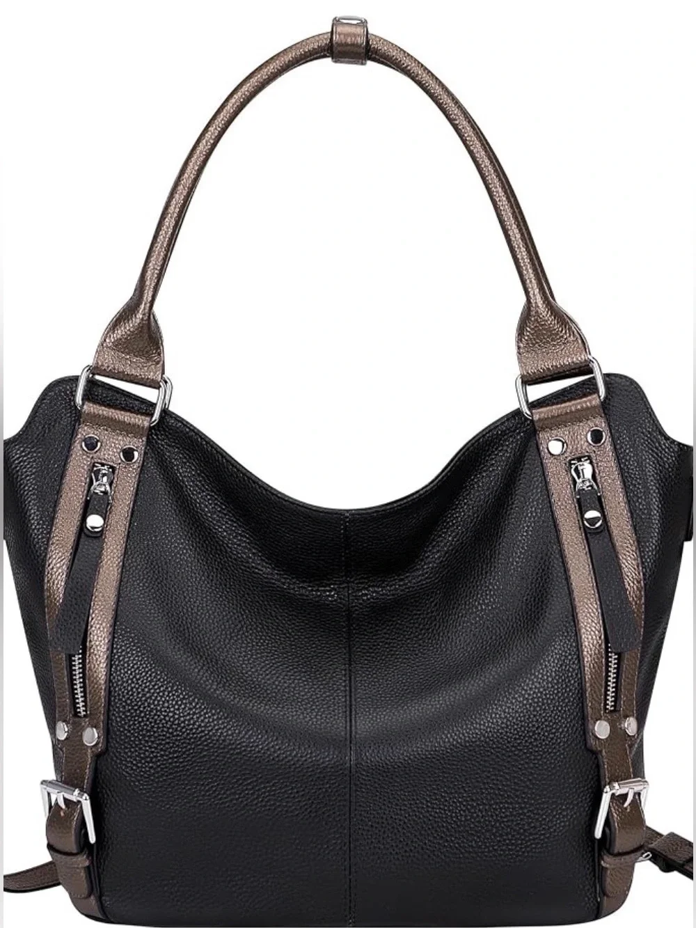 Over Earth Hobo Shoulder/Crossbody Bag-Black